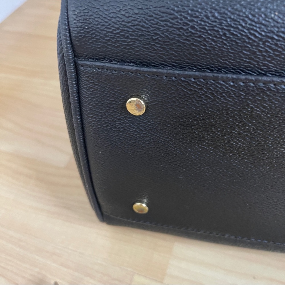 Tory Burch Black Saffiano Leather Doctors Satchel come with original dust cover - Picture 16 of 17